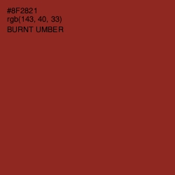 #8F2821 - Burnt Umber Color Image